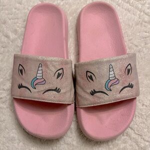 Unicorn flip flops